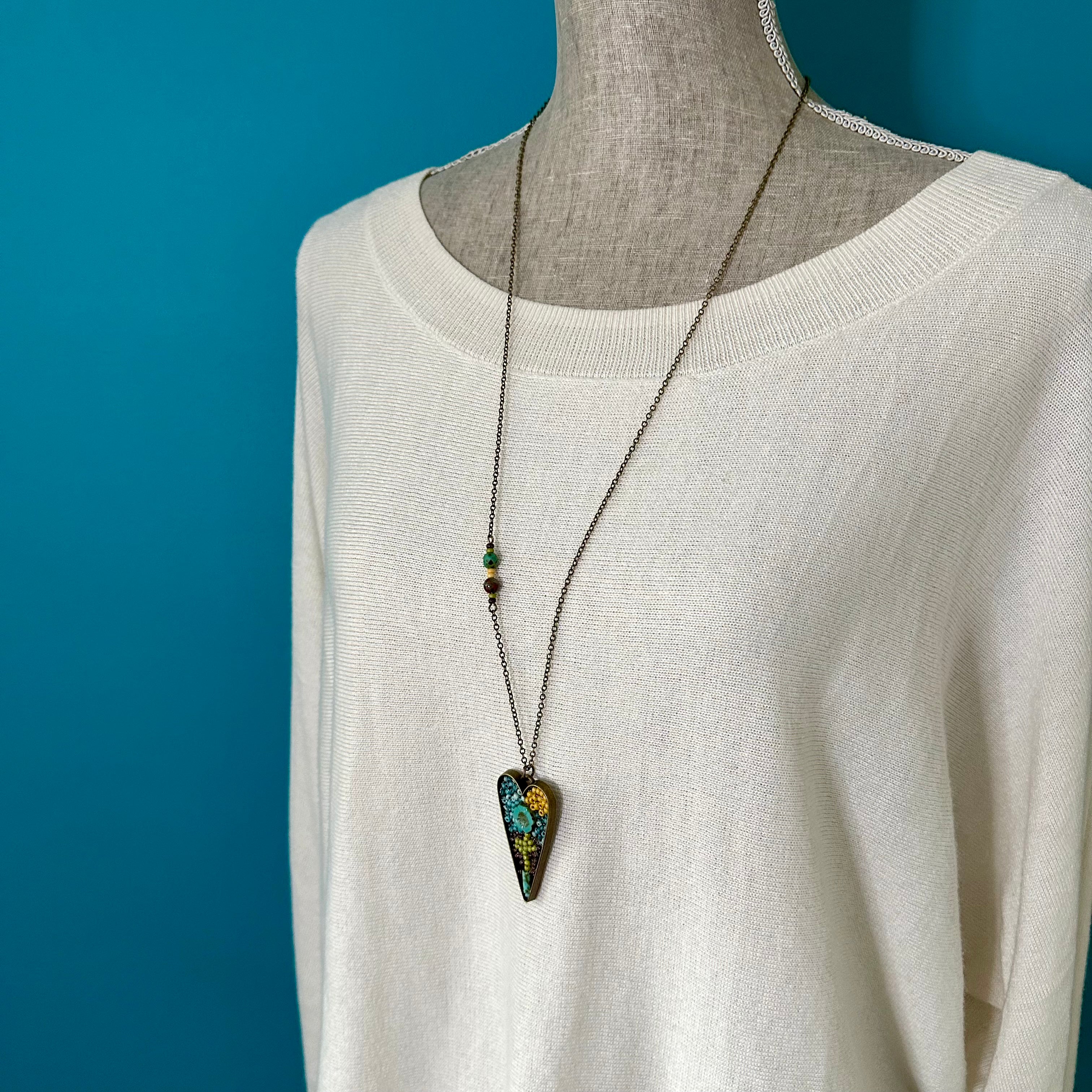 One of a Kind Mosaic Necklace