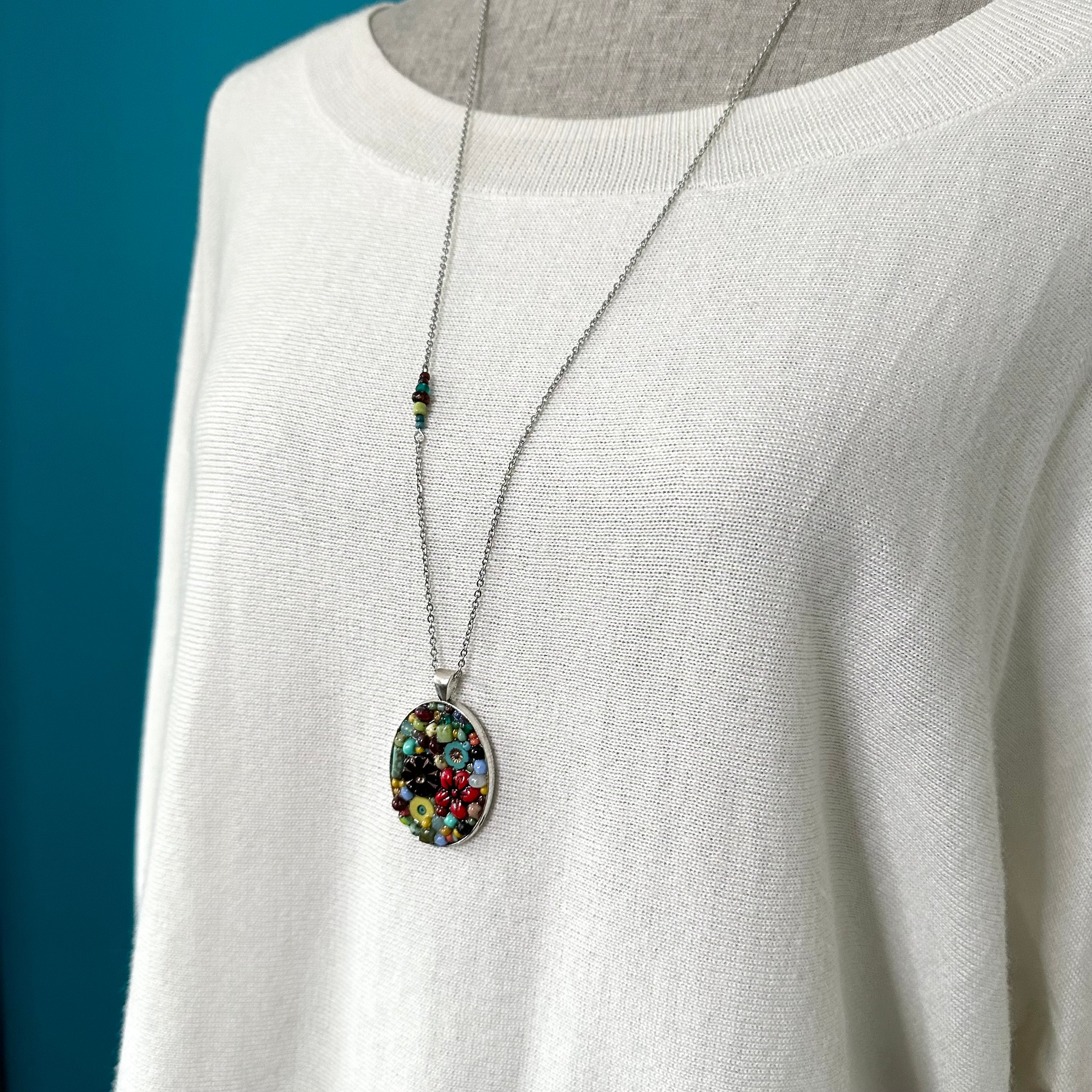 One of a Kind Mosaic Necklace