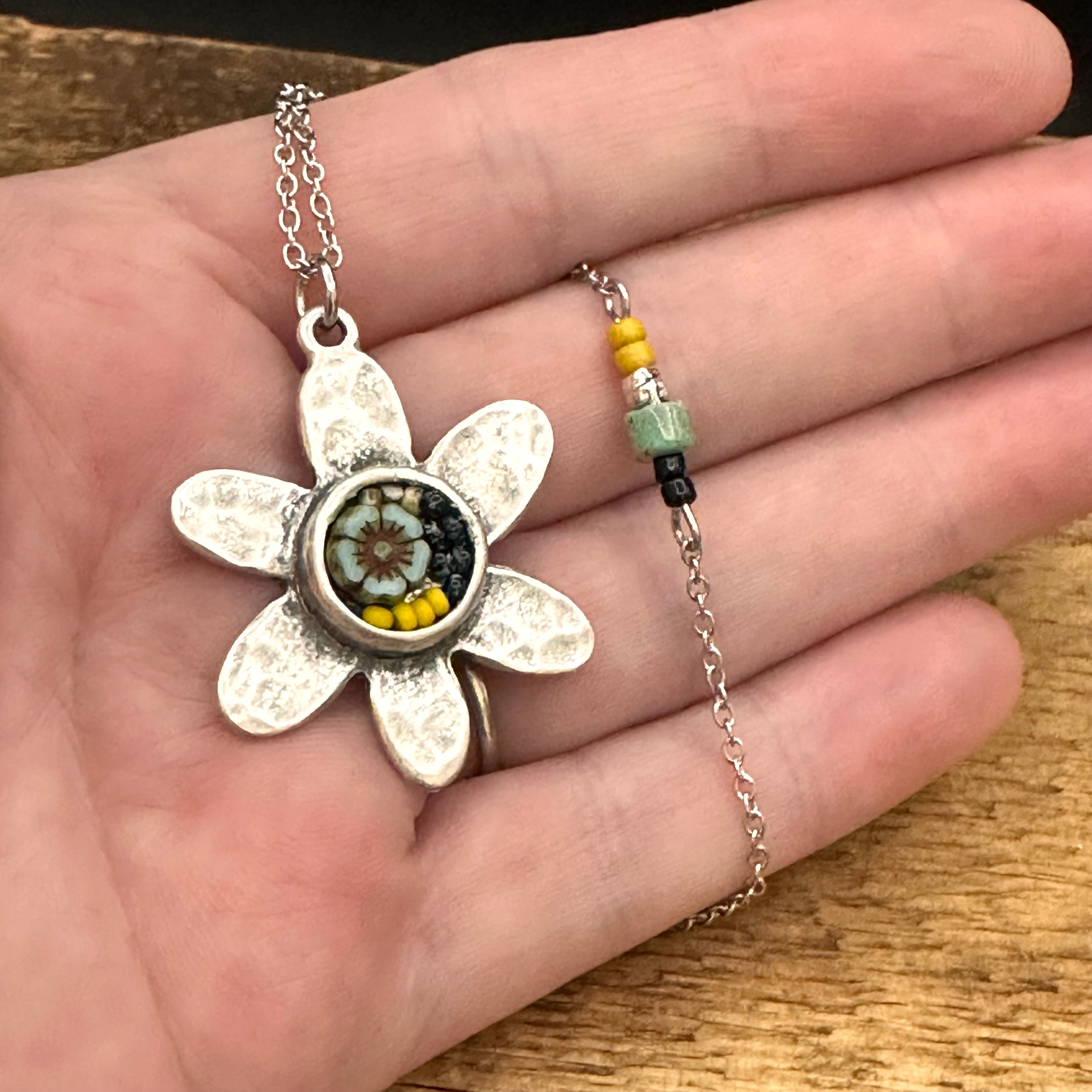 One of a Kind Mosaic Adjustable Necklace