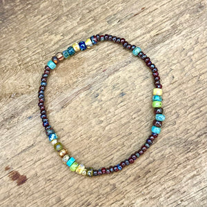 Boho TIny Beaded Bracelet