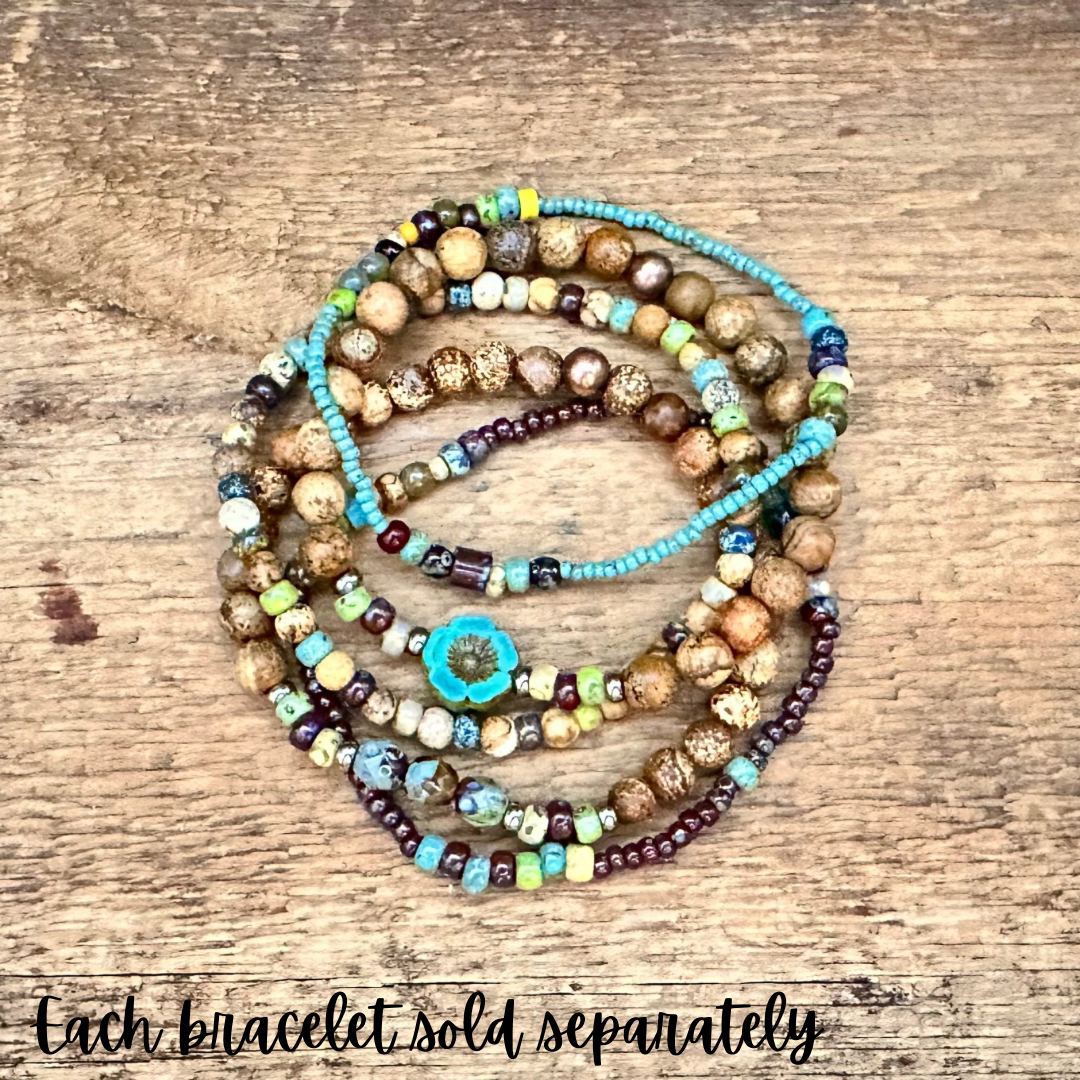 Boho Beaded 6mm Bracelet