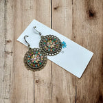 Bronze Colorful Earrings
