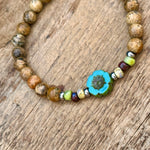 Boho Beaded Flower Bracelet