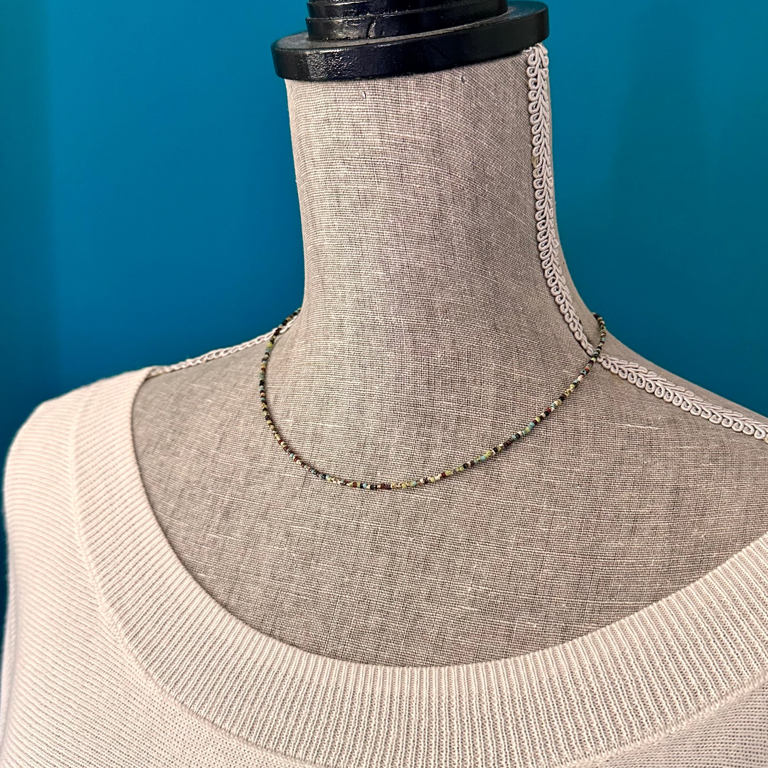 Minimalist Seed Bead Necklace