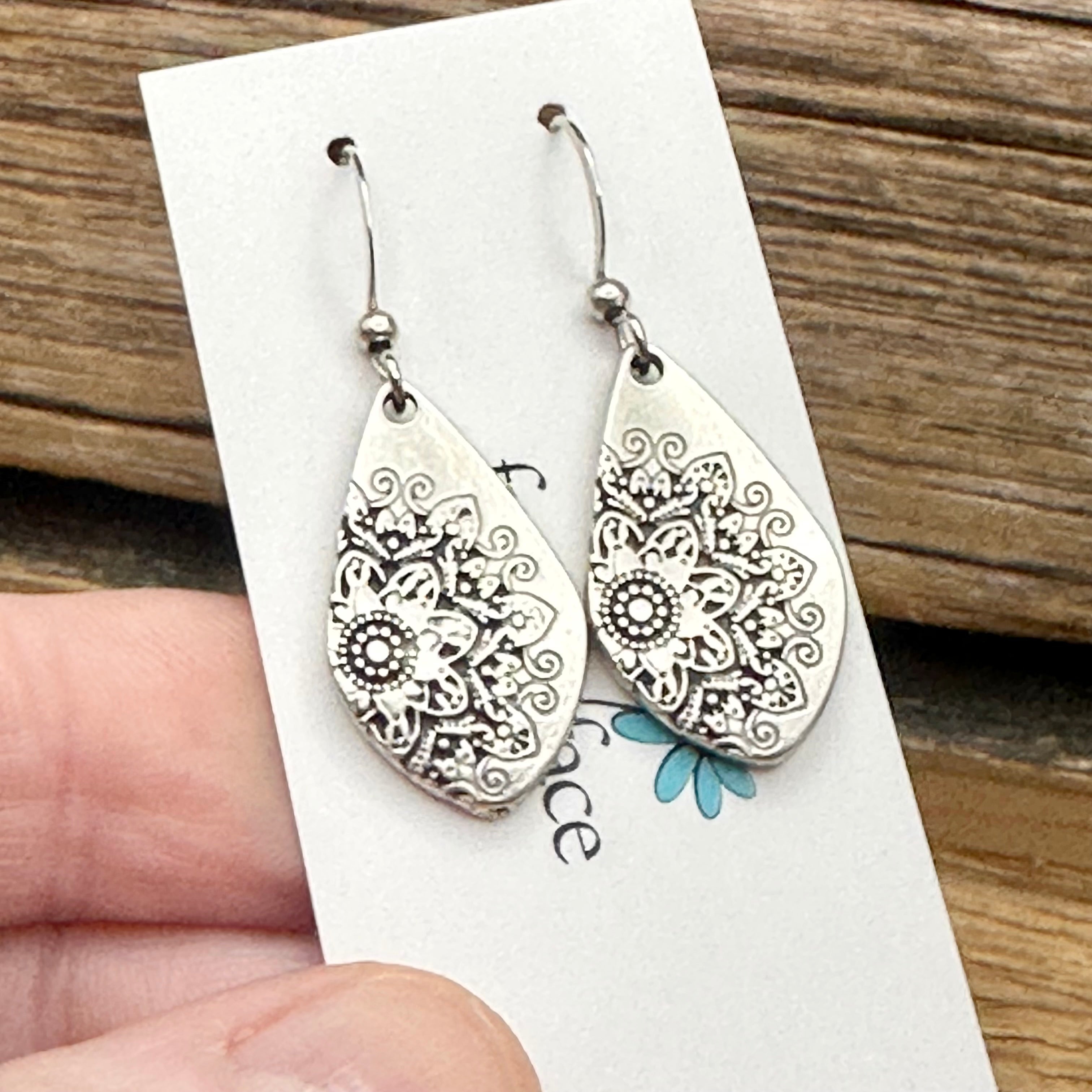 Mandala Hook Earrings