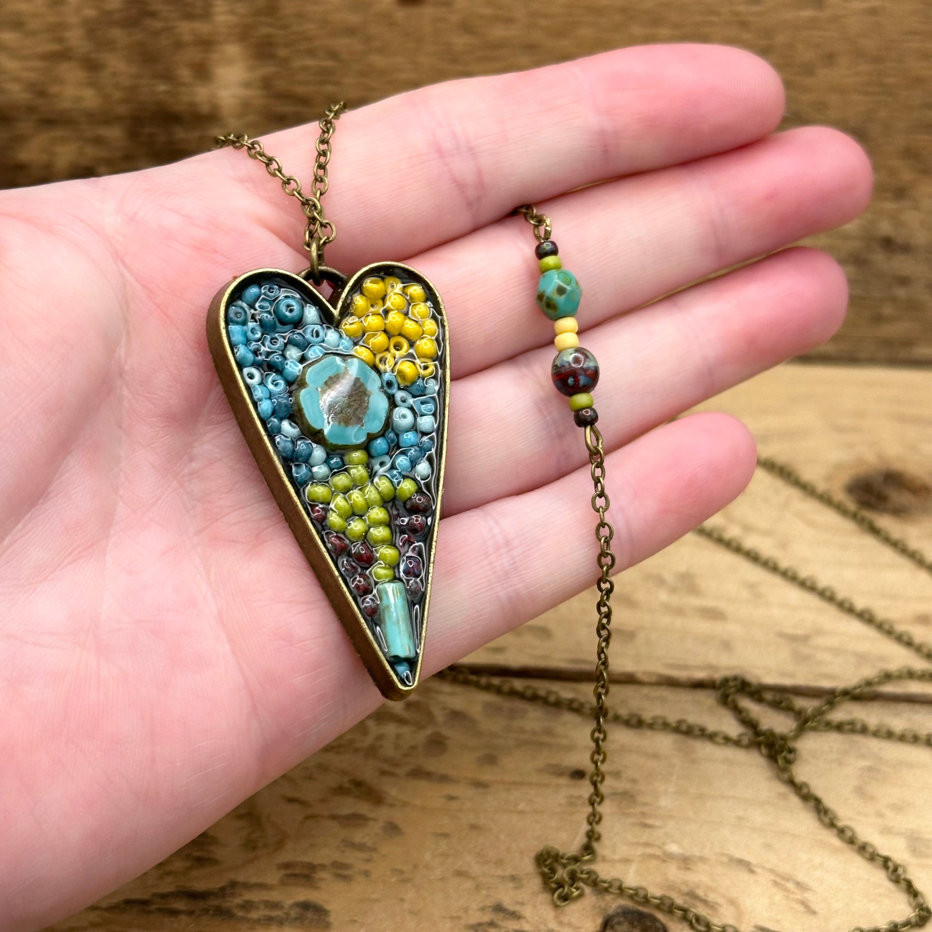 One of a Kind Mosaic Necklace