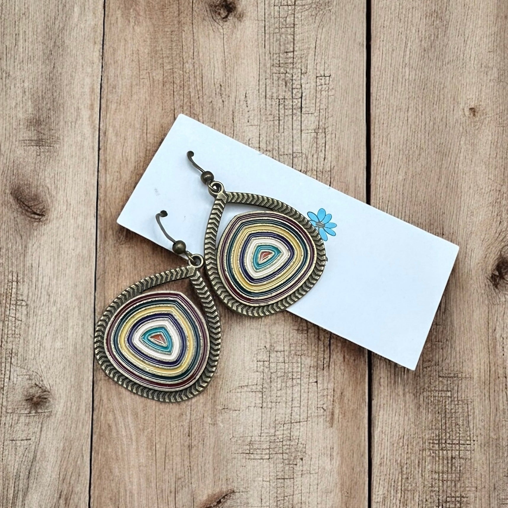 Boho Enamel Earrings