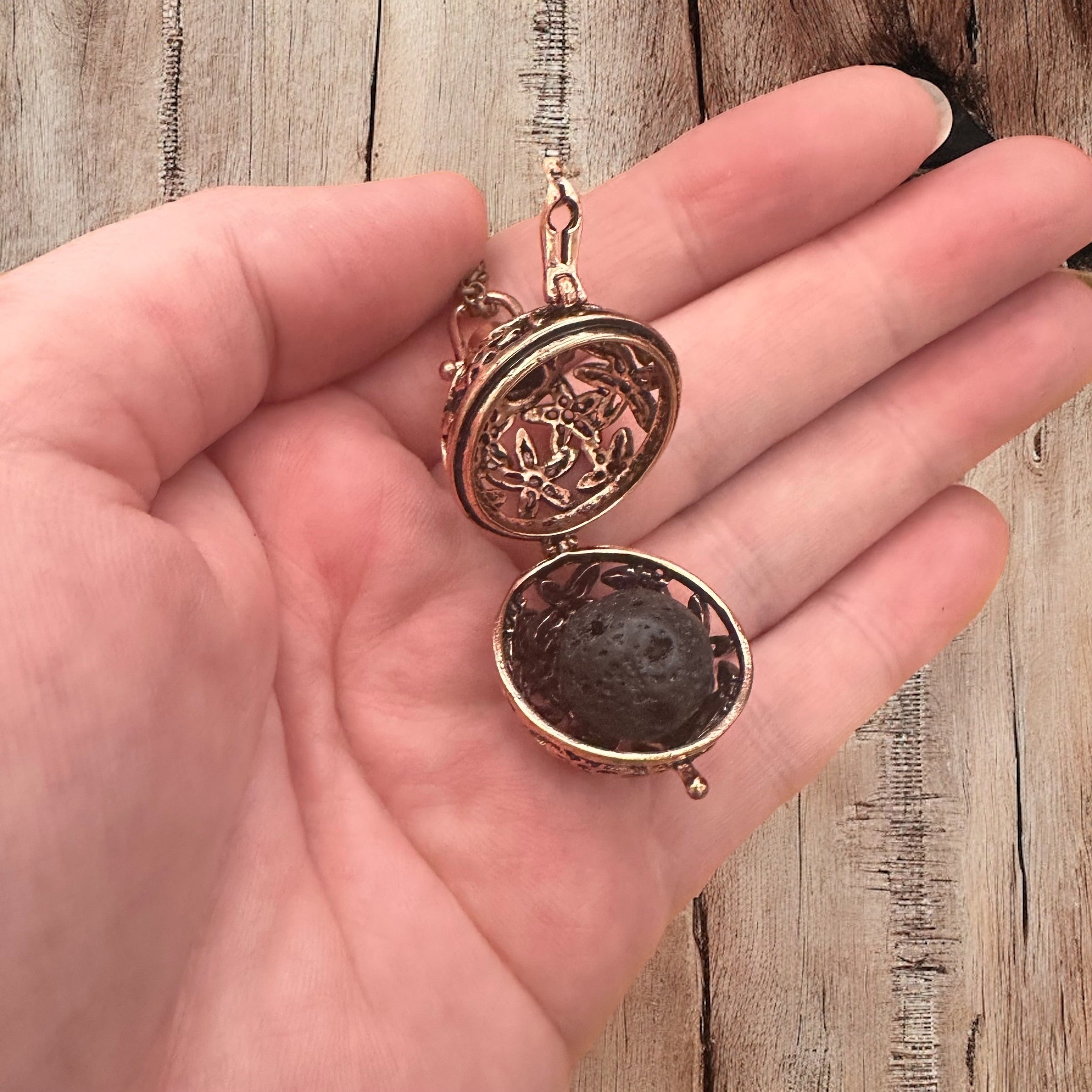 Essential Oil Diffuser Locket Necklace