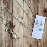 Acorn Necklace & Earrings Gift Set