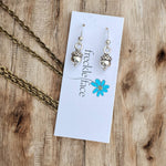 Mixed Metal Necklace & Earrings Gift Set