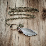 Mixed Metal Leaf Necklace