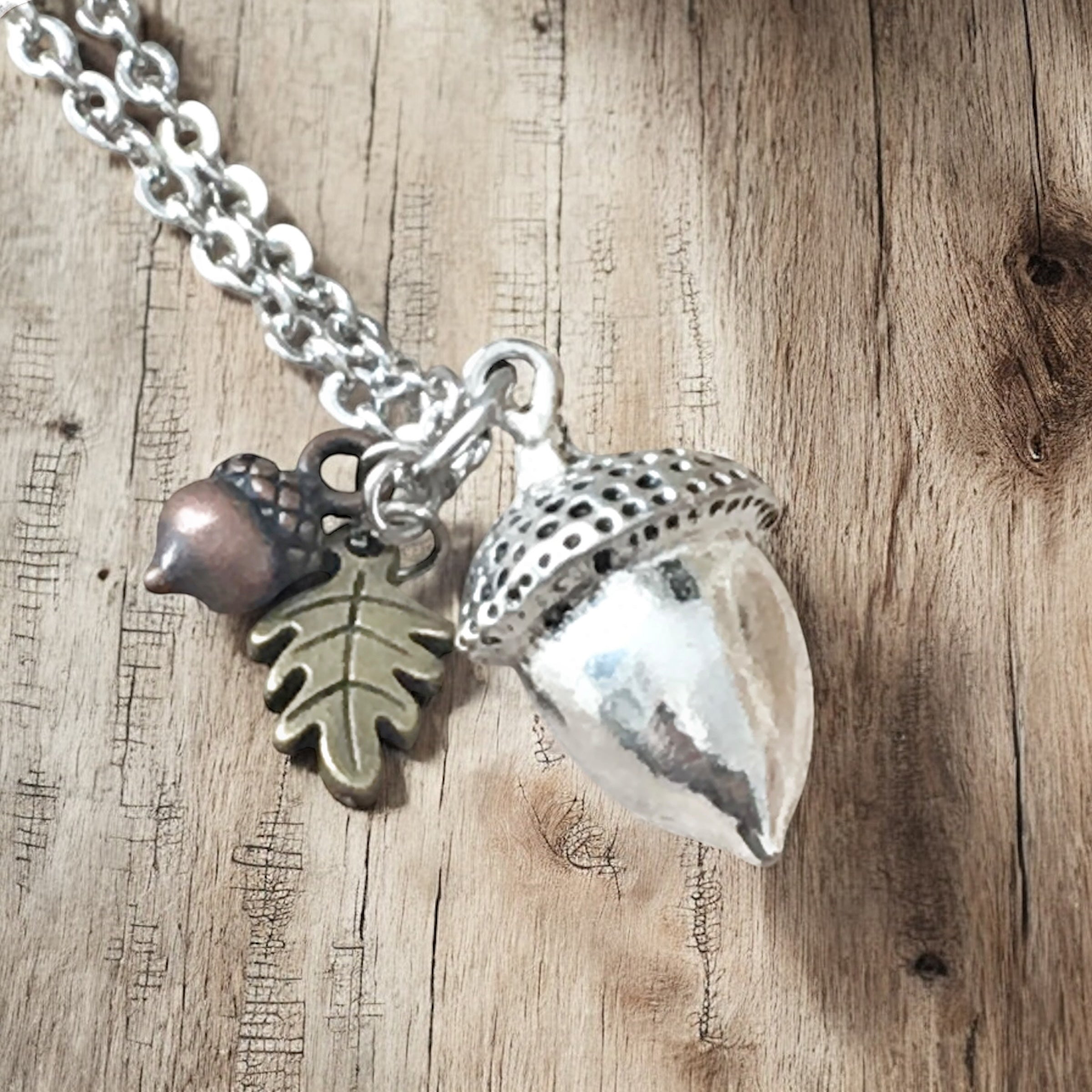 Simple Acorn Necklace