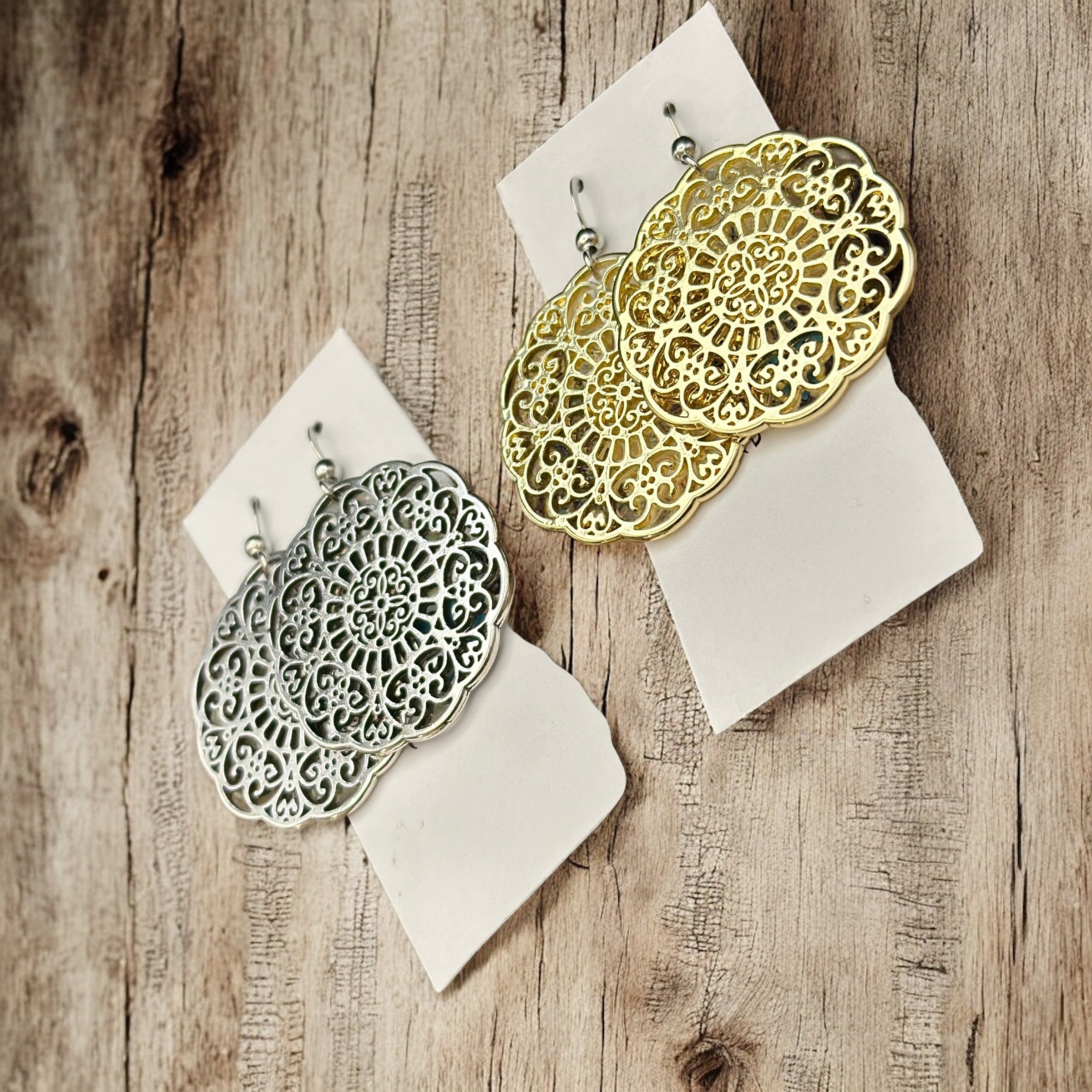 Filigree Medallion Earrings