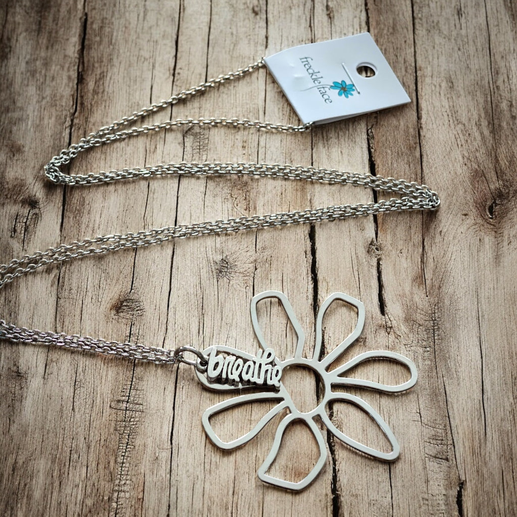 Breathe Flower Long Necklace
