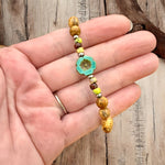 Boho Beaded Flower Bracelet