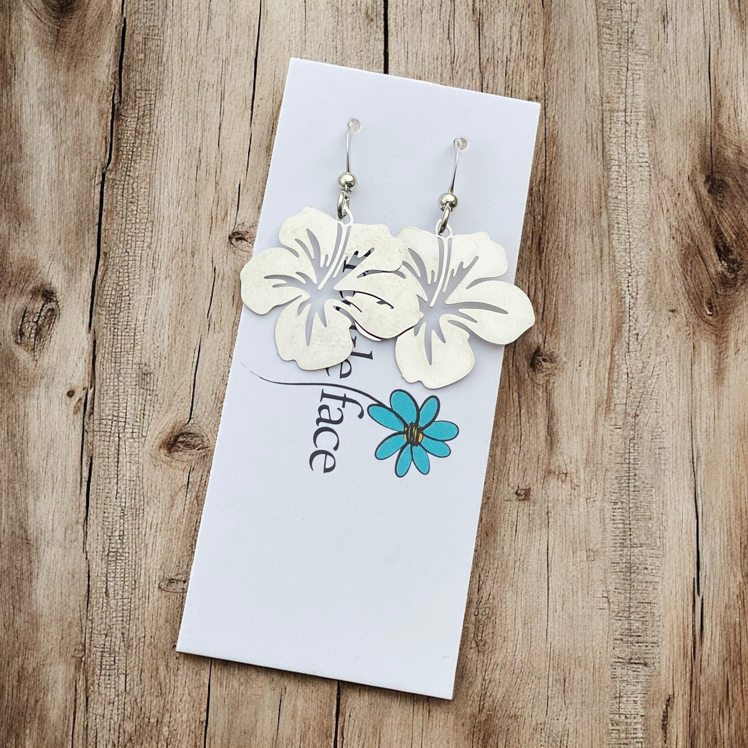 Hibiscus Flower Earrings