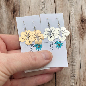 Hibiscus Flower Earrings