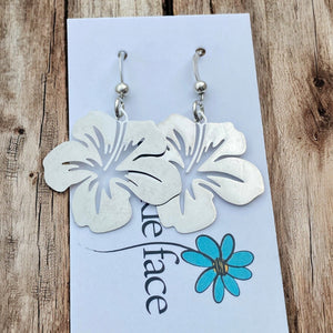 Hibiscus Flower Earrings