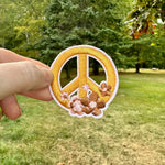 Iron On Patches - Peace Sign with Flowers