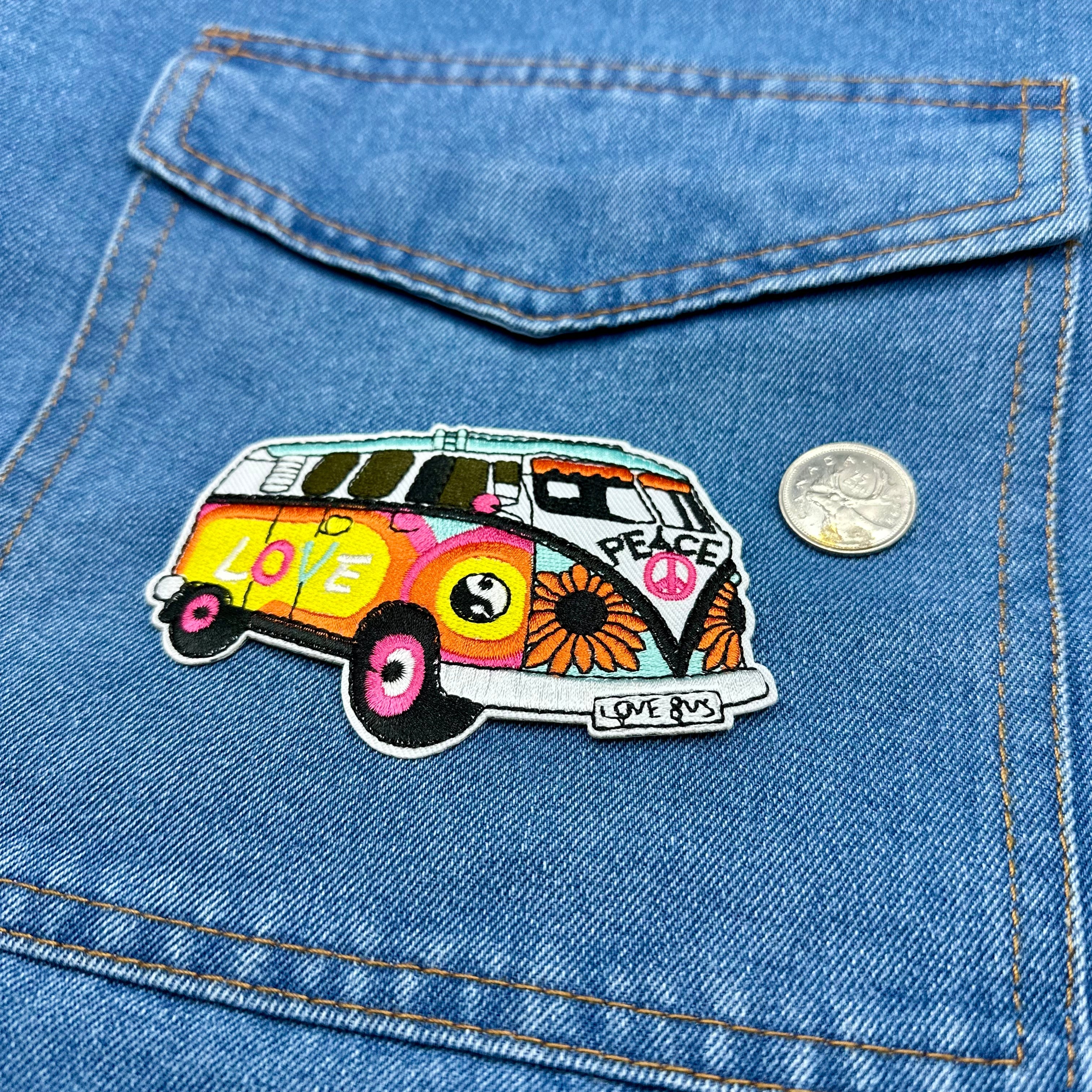 Iron On Patches - Love & Peace VW Van