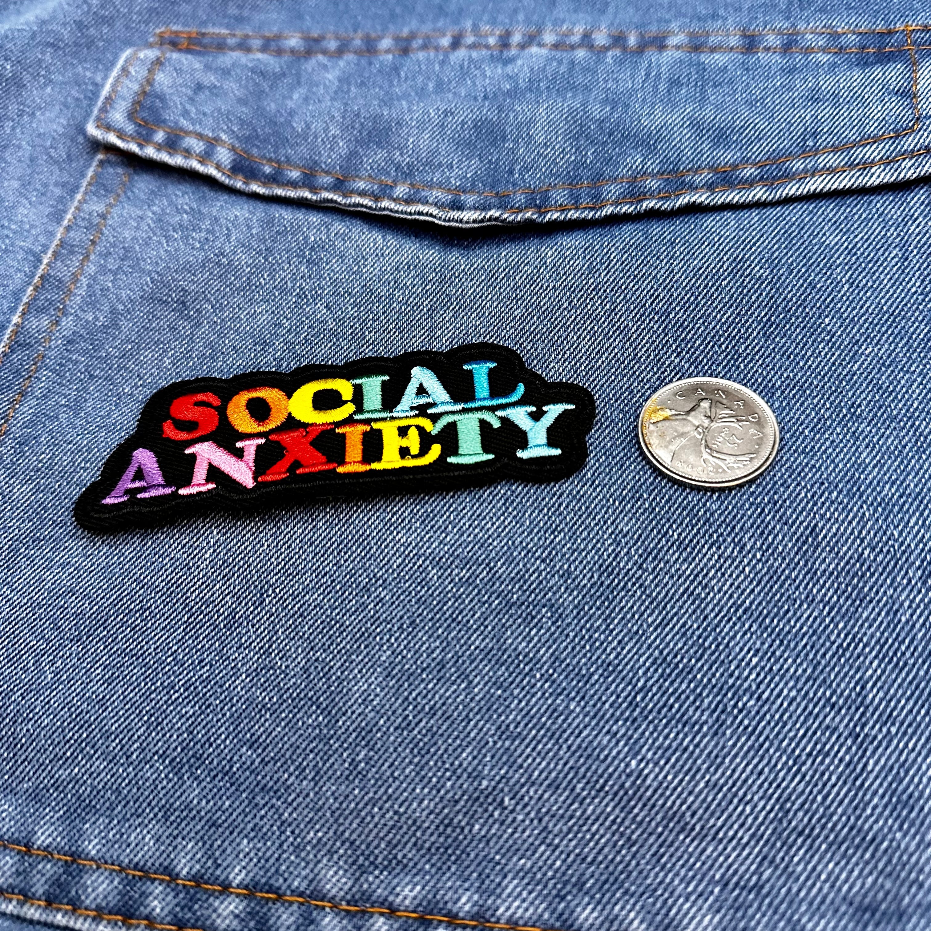 Iron On Patches - Social Anxiety