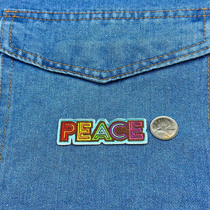 Iron On Patches - Peace Word