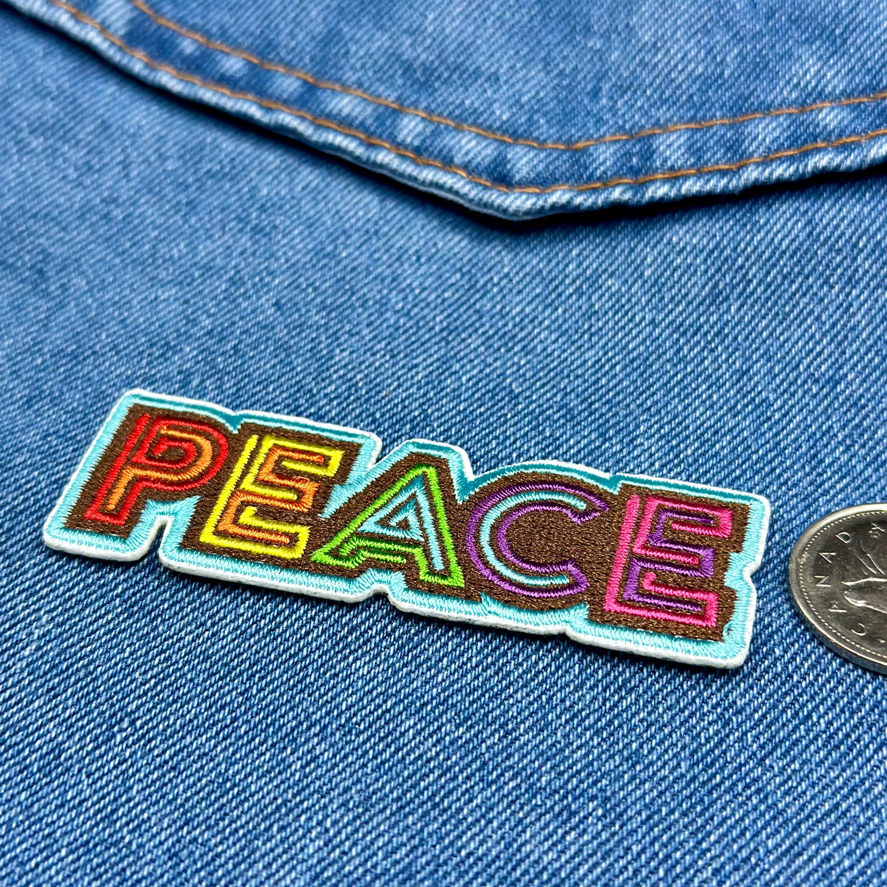 Iron On Patches - Peace Word