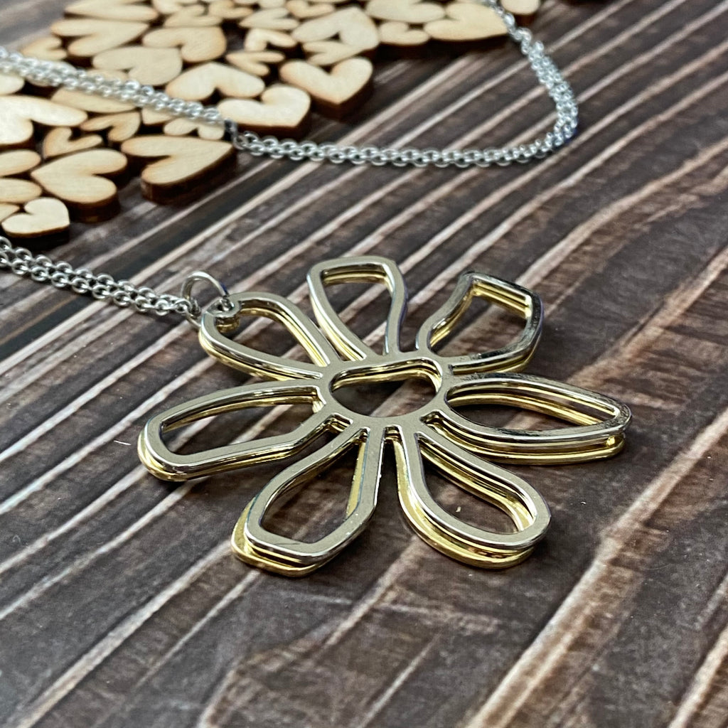 Double Flower Necklace