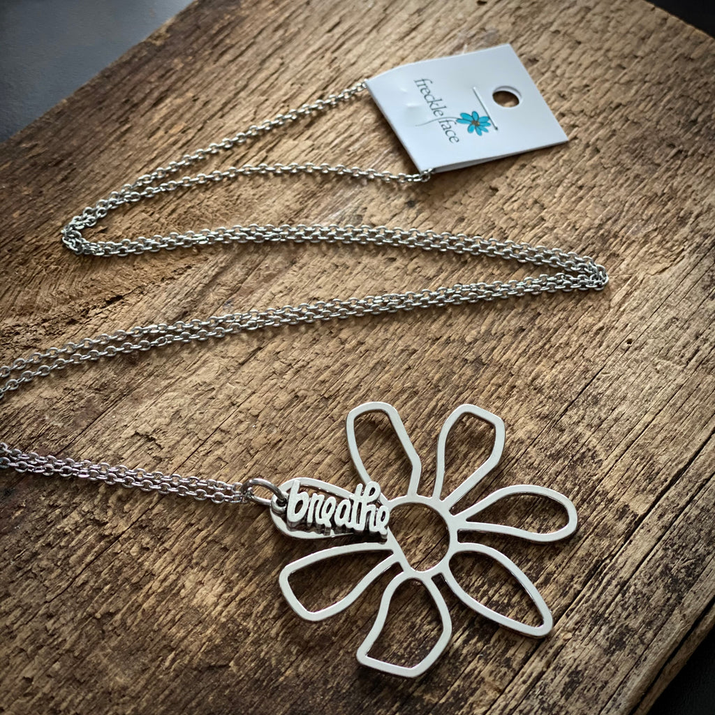 Breathe Flower Long Necklace