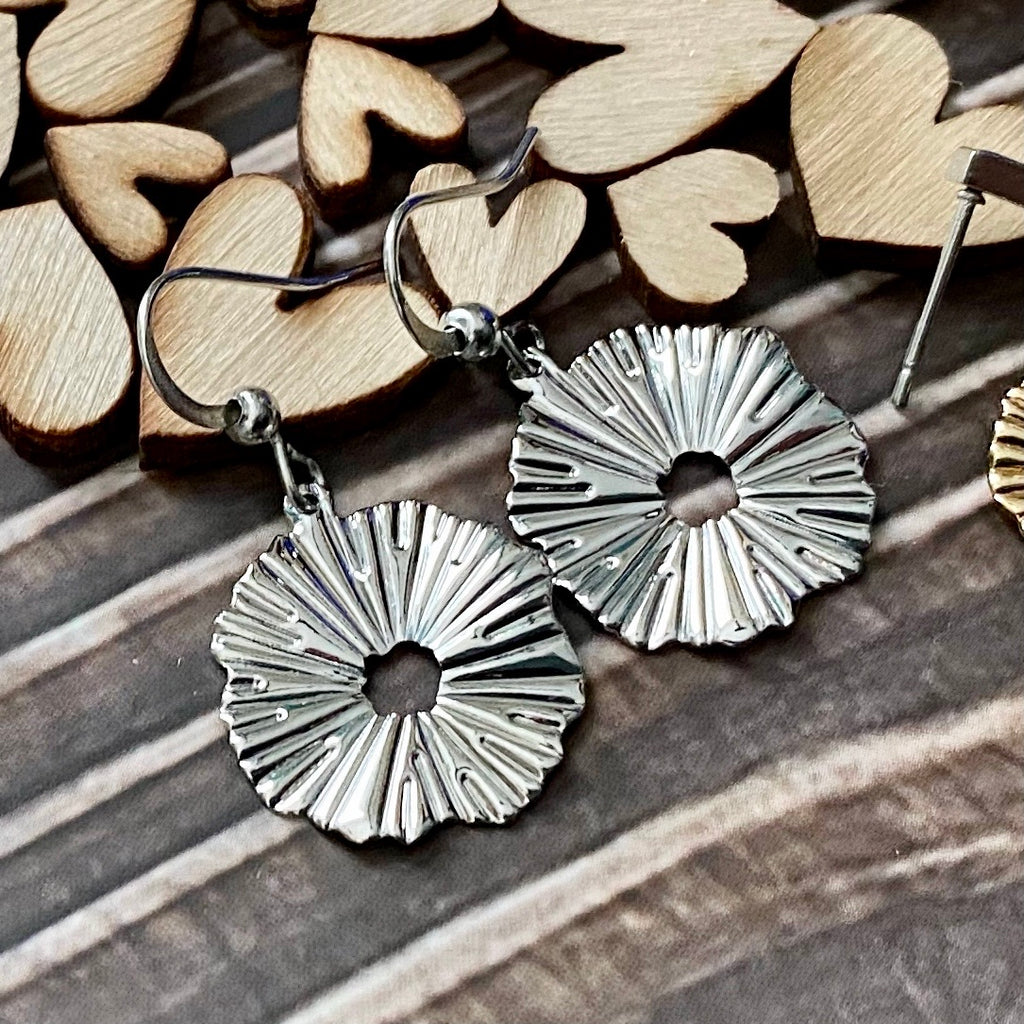 Sunburst Hook Earrings