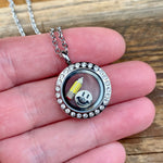 Glass Locket Teacher Necklace